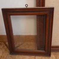 N° 3 CORNICI IN LEGNO MASSELLO DECORATE