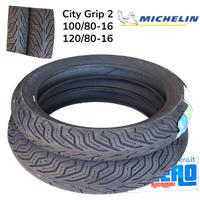 Coppia Copertoni Michelin City Grip 2 120/80-16 1