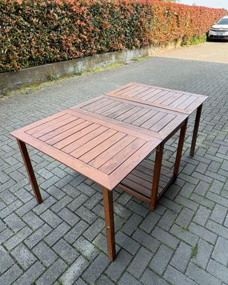 Tavolo legno allungabile da esterno giardino sedie