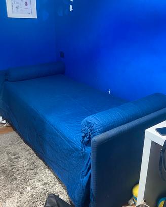 Letto flou singolo con secondo  letto estraibile