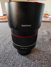 Samyang AF 85mm F1.4 FE Sony E-Mount + scatola