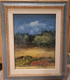 Quadro Olio Sergio Scatizzi "Paesaggio Toscano"