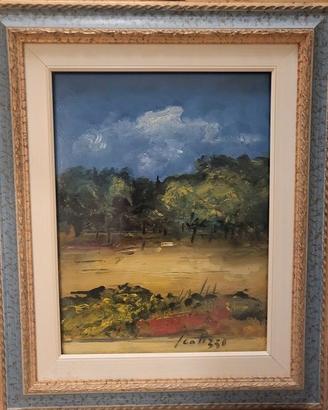 Quadro Olio Sergio Scatizzi "Paesaggio Toscano"