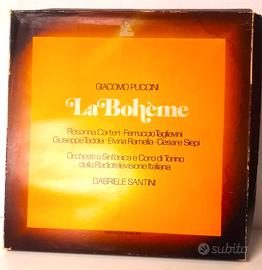 GIACOMO PUCCINI LA BOHEME ; Box doppio LP con inse