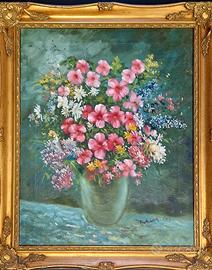 Quadro decorativo con una natura morta floreale