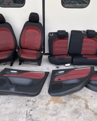 Sedili bordeaux/neri Fiat Punto evo 2010 5 porte