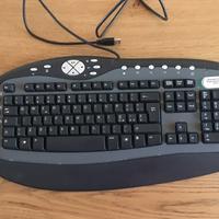 Tastiera pc USB multifunzione