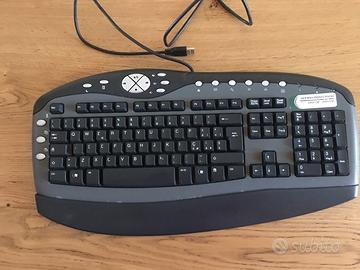 Tastiera pc USB multifunzione