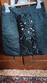 gonna pinko nera decorazioni 