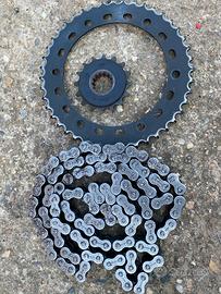 Catena, corona ,pignone  ,dischi anteriori cb1000r