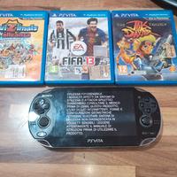 PlayStation vita+alimentatore+3 giochi