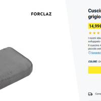 Cuscino gonfiabile MT500 grigio