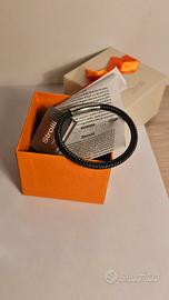 Braccialetto Stroili uomo pelle acciaio