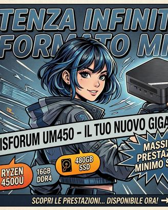 POTENTE MINI PC  AMD RYZEN 5 16GB RAM SSD