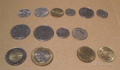 1200 monete della vecchia lira italiana