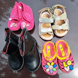 lotto scarpe e sandali bimba tg. 21