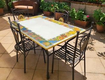 TAVOLO pietra lavica dell'Etna 