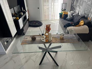 Tavolo in cristallo 160x90