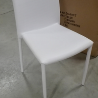 Sedia moderna ecopelle bianca