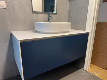 Mobile bagno top vetro + Grohe