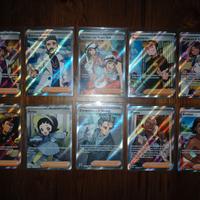 Lotto di 10 Carte Pokemon Rare Allenatore Holo Ita