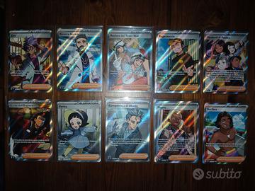 Lotto di 10 Carte Pokemon Rare Allenatore Holo Ita