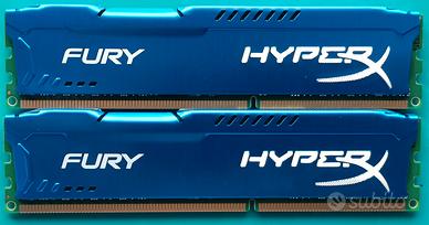 MEMORIE RAM HYPERX FURY 2 x 4 GB DDR3 1333 MHz