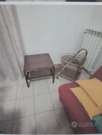 carrello ottone vetro, tavolino