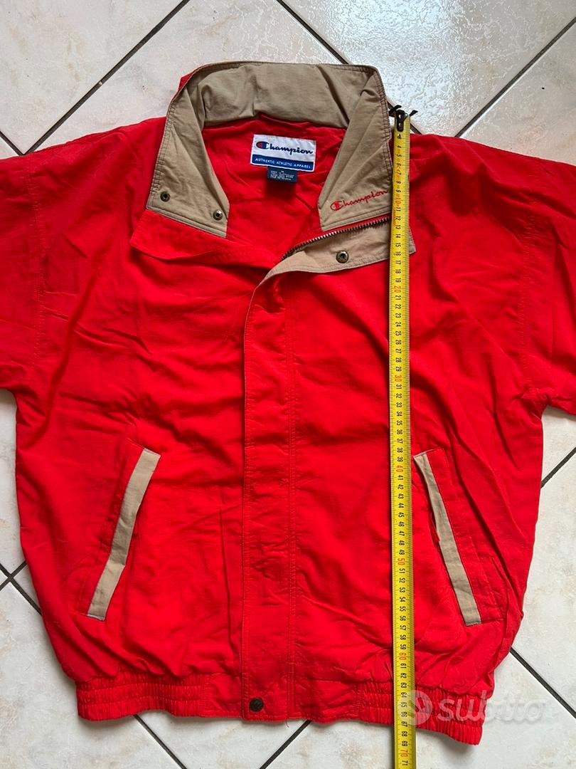Vintage Giacca a Vento Champion Abbigliamento e Accessori In