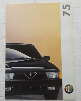 Alfa 75 depliant originale