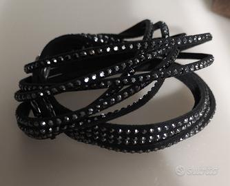 Swarovski bracciale stoffa