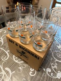 Set Bar Originale 6 Bicchieri Vintage Gatorade