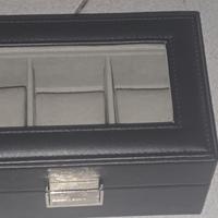 Scatola per orologi a 3 scomparti