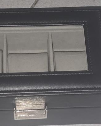 Scatola per orologi a 3 scomparti