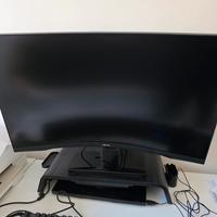 Monitor, supporto per monitor, Mouse e Tastiera