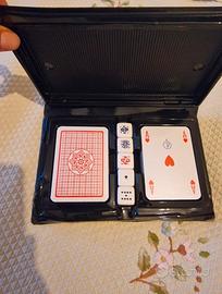 set carte da Poker con dadi