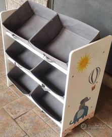 armadietto porta giocattoli