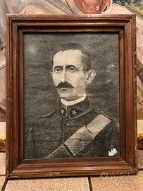 Antico ritratto Vittorio Emanuele da collezione