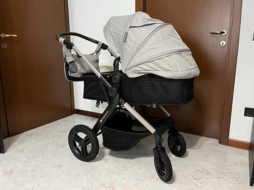 passeggino 2 in 1 KinderKraft Moov 2 XL nero grigi