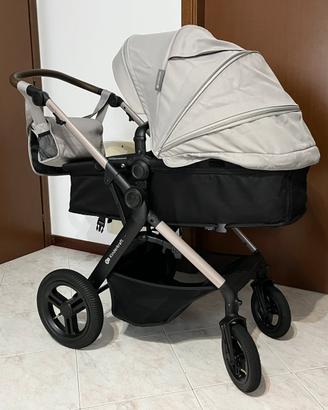 passeggino 2 in 1 KinderKraft Moov 2 XL nero grigi