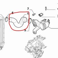 51891353 tubo intercooler panda 900 twin air