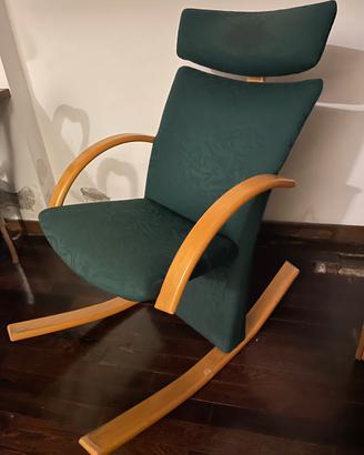 Poltrona dondolo Stokke vintage