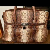 Borsa in vero pitone Ghibli