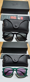 2 Ray Ban RB4187 "Chris" Velvet , nero e verde