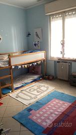 Letto Kura Ikea 90 x 200 con tenda dinosauri