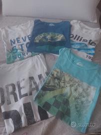 Cinque magliette estive da ragazzo, ancora in buon