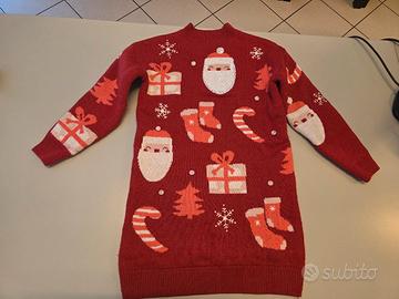 vestito natalizio ragazzina