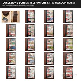 Collezione schede telefoniche SIP/Telecom 600 pz.