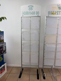Espositore per annunci da vetrina FLY 8 posti