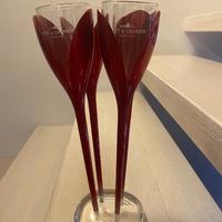 Bicchieri flûte tulipano rosso Moet & Chandon